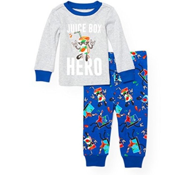 The Children's Place Other - JUICE BOX hero pajama Pj 2pc  TCP new retro